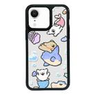 For iPhone XR Exclusive Design Style PC Full Coverage Pattern Phone Case(Summer Puppy B) - 1