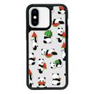 For iPhone XS Max Exclusive Design Style PC Full Coverage Pattern Phone Case(Watermelon Panda) - 1