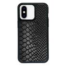 For iPhone XS Max Exclusive Design Style PC Full Coverage Pattern Phone Case(Black Crocodile Texture) - 1