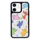 For iPhone 12 mini Exclusive Design Style PC Full Coverage Pattern Phone Case(Candy Bear A) - 1