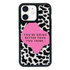 For iPhone 12 mini Exclusive Design Style PC Full Coverage Pattern Phone Case(Black Block) - 1