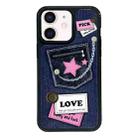 For iPhone 12 mini Exclusive Design Style PC Full Coverage Pattern Phone Case(Pocket) - 1