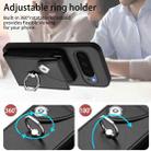 For Google Pixel 10 / 10 Pro Organ Card Bag Ring Holder Phone Case(Black) - 3