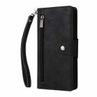 For Samsung Galaxy S24 FE 5G Rivet Buckle 9 Cards 3-Fold Wallet Leather Phone Case(Black) - 2