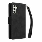 For Samsung Galaxy S24 FE 5G Rivet Buckle 9 Cards 3-Fold Wallet Leather Phone Case(Black) - 3