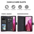 For Samsung Galaxy S24 FE 5G Multifunctional Crossbody Zipper Wallet Leather Phone Case(Black) - 3