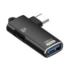 ADS-617B 5Gbps PD10W USB-C / Type-C to USB OTG Adapter(Black) - 2