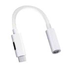 Type-C to 8 Pin / 3.5mm Audio Adapter Cable(White) - 1