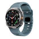 For Samsung Galaxy Watch Ultra 47mm Wave Texture Reverse Buckle Silicone Watch Band(Ocean Blue) - 1