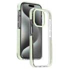 For iPhone 15 Pro Max Candy Series 3 in 1 Highly Transparent PC Phone Case(Fluorescent Green) - 1