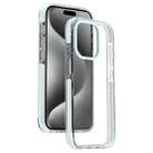 For iPhone 15 Pro Candy Series 3 in 1 Highly Transparent PC Phone Case(Blue) - 1