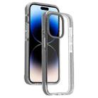 For iPhone 14 Pro Candy Series 3 in 1 Highly Transparent PC Phone Case(Black) - 1