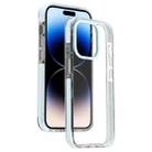 For iPhone 14 Pro Max Candy Series 3 in 1 Highly Transparent PC Phone Case(Blue) - 1