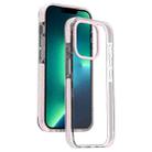 For iPhone 13 Pro Max Candy Series 3 in 1 Highly Transparent PC Phone Case(Pink) - 1