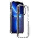 For iPhone 13 Pro Candy Series 3 in 1 Highly Transparent PC Phone Case(Black) - 1