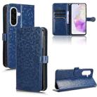 For Samsung Galaxy A36 5G Honeycomb Dot Texture Leather Phone Case(Blue) - 1