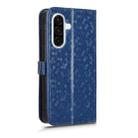 For Samsung Galaxy A36 5G Honeycomb Dot Texture Leather Phone Case(Blue) - 3