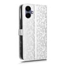 For Samsung Galaxy A06 5G Honeycomb Dot Texture Leather Phone Case(Silver) - 3
