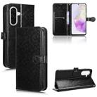 For Samsung Galaxy A56 5G Honeycomb Dot Texture Leather Phone Case(Black) - 1