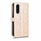 For Samsung Galaxy A56 5G Honeycomb Dot Texture Leather Phone Case(Gold) - 3