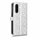For Samsung Galaxy A56 5G Honeycomb Dot Texture Leather Phone Case(Silver) - 3