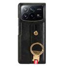 For Xiaomi Mix Fold 4 Wristband Leather Back Phone Case(Black) - 3