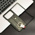 For Xiaomi Mix Fold 4 Wristband Leather Back Phone Case(Green) - 2