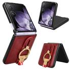 For Xiaomi Mix Flip Wristband Leather Back Phone Case(Red) - 1