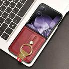 For Xiaomi Mix Flip Wristband Leather Back Phone Case(Red) - 2