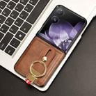 For Xiaomi Mix Flip Wristband Leather Back Phone Case(Brown) - 2