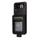 For Samsung Galaxy Z Flip4 5G Multifunctional Horizontal Flip Leather Phone Case with Three Card Slot(Black) - 3