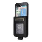 For Samsung Galaxy Z Flip5 5G Multifunctional Horizontal Flip Leather Phone Case with Three Card Slot(Black) - 3