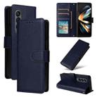 For Samsung Galaxy Z Fold4 5G Multifunctional Horizontal Flip Leather Phone Case with Three Card Slot(Navy Blue) - 1