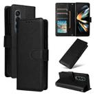 For Samsung Galaxy Z Fold4 5G Multifunctional Horizontal Flip Leather Phone Case with Three Card Slot(Black) - 1