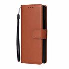 For Samsung Galaxy Z Fold5 5G Multifunctional Horizontal Flip Leather Phone Case with Three Card Slot(Brown) - 2