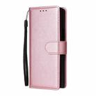 For Samsung Galaxy Z Fold5 5G Multifunctional Horizontal Flip Leather Phone Case with Three Card Slot(Rose Gold) - 2