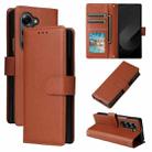 For Samsung Galaxy Z Fold6 5G Multifunctional Horizontal Flip Leather Phone Case with Three Card Slot(Brown) - 1