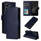 For Samsung Galaxy Z Fold6 5G Multifunctional Horizontal Flip Leather Phone Case with Three Card Slot(Navy Blue) - 1