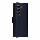 For Samsung Galaxy Z Fold6 5G Multifunctional Horizontal Flip Leather Phone Case with Three Card Slot(Navy Blue) - 3