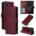 For Samsung Galaxy Z Fold6 5G Multifunctional Horizontal Flip Leather Phone Case with Three Card Slot(Wine Red) - 1