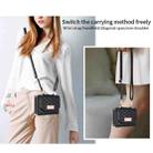 For Samsung Galaxy Z Flip3 5G VIETAO Rhombic Texture Wallet PU Phone Case with Long Lanyard(Black) - 3