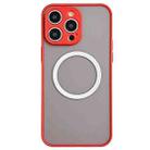 For iPhone 16 Pro Max Hawkeye Skin Feel MagSafe Phone Case(Red) - 1