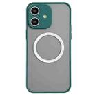 For iPhone 16 Plus Hawkeye Skin Feel MagSafe Phone Case(Dark Green) - 1