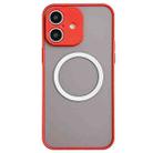 For iPhone 16 Hawkeye Skin Feel MagSafe Phone Case(Red) - 1