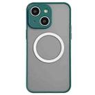 For iPhone 15 Plus Hawkeye Skin Feel MagSafe Phone Case(Dark Green) - 1