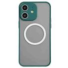 For iPhone 12 Hawkeye Skin Feel MagSafe Phone Case(Dark Green) - 1