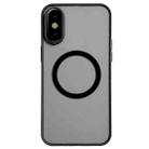 For iPhone XS / X Hawkeye Skin Feel MagSafe Phone Case(Black) - 1