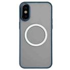 For iPhone XS / X Hawkeye Skin Feel MagSafe Phone Case(Royal Blue) - 1