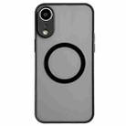 For iPhone XR Hawkeye Skin Feel MagSafe Phone Case(Black) - 1