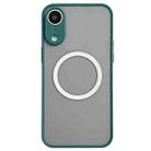 For iPhone XR Hawkeye Skin Feel MagSafe Phone Case(Dark Green) - 1